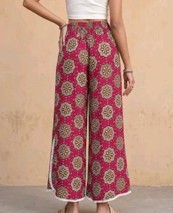 Women Wide Leg Floral Palazzo Pant