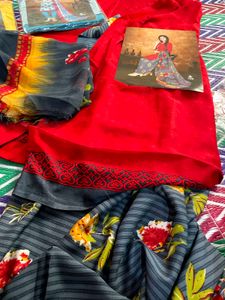 Floral Print Shiffon Suits