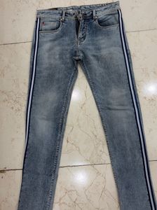 Men's Side Stripe Denim Jeans