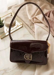 Chic Patent Leather Crossbody Bag
