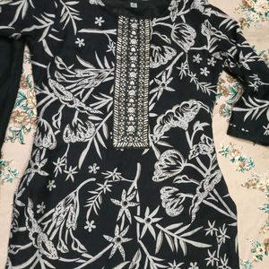 Elegant Black Kurta Set with Dupatta