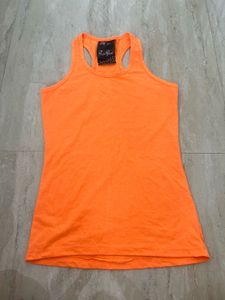 Bright Orange Racerback Tank Top