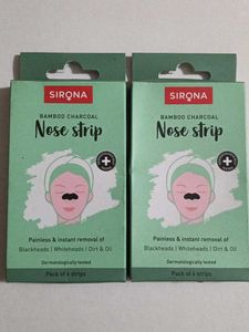 Sirona Bamboo Charcoal Nose Strips - Pack of 8