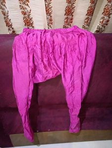 SET OF 2 Orange &amp; Pink Salwar Pants