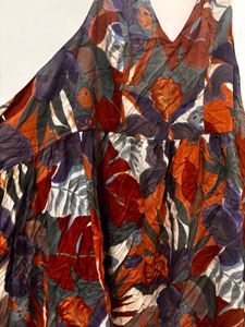 Boho Abstract Print Maxi Dress