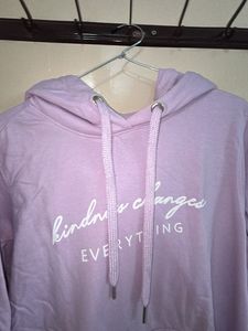 Lavender Hoodie with Graphic