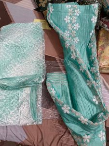 Beautiful Embroidered unstitched suit