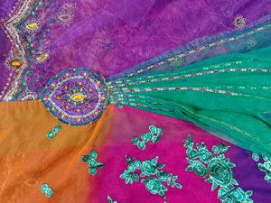 Embroidered Silk Saree