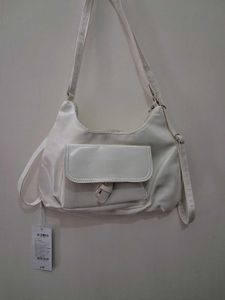 Chic White Hobo Bag