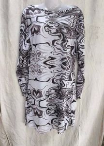 I. Marble mesh bodycon