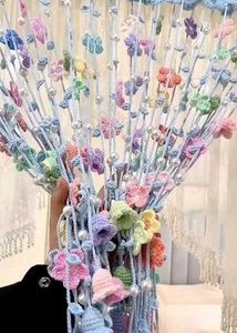 Crochet Heart &amp; Flower Curtain