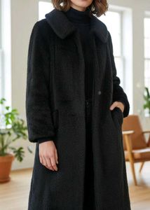 Chic Black Overcoat