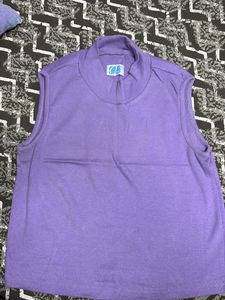 Sleeveless Mock Neck Top