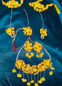 sunflower🌻" haldi jwellery set "💛