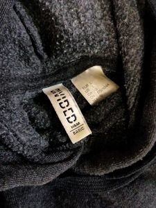 H&amp;M Dark Grey Cropped Hoodie