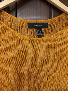Forever 21 Mustard Yellow Knit Sweater