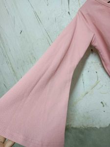 Bell Sleeve Crop Top