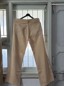 Khaki Wide Leg Jeans