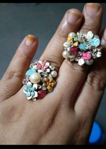 floral rings1+1free
