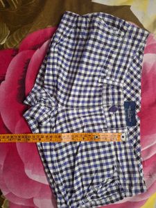 Blue and White Gingham Shorts