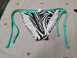 Zebra Print Bikini Bottoms