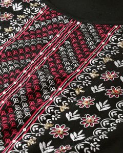 Amazing Black Kurti And Sharara Set