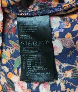 H&amp;M Floral Print Short-Sleeve Blouse, Size 40