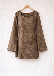 Elegant Printed Kurta with Bell Sleeves