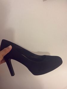 Classic Black Suede Heels