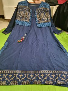 in coins now Navy Blue Kurti