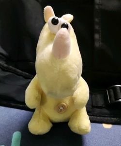 Cutexgoofy yellow rhino keychain