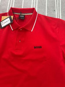 BOSS Red Polo Shirt L Size