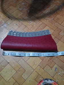 Elegant Maroon Clutch