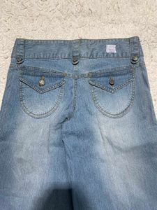 Wide Leg Denim jort