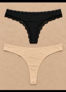 Set of 5 Women's Thong Panties  size M