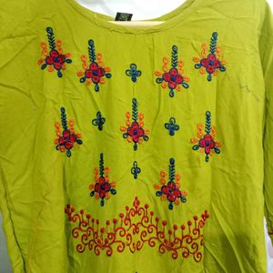 Chartreuse Tunic Top