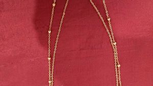 Layered Gold Necklace with Charm