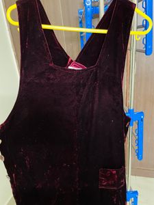 imported high quality midi Pinafore dress