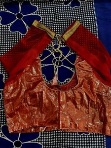 Red &amp; Gold Blouse