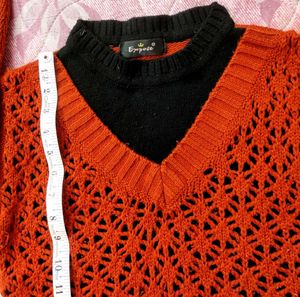 brown - Black Knit Sweater for girls