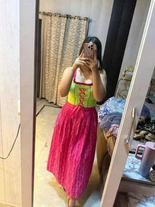 Vibrant Ethnic cutesy dress 🎀🦋