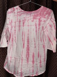 Pink Tie-Dye Top