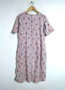 Lavender Floral Print Kurta (Women's)