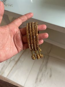 Golden Embellished Bangles