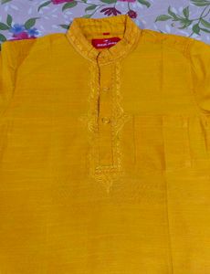 Boys Yellow Kurta