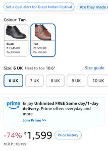 Red Chief Men's Brown Leather Formal Shoes