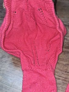 Hand-Knitted Pink Scarf🆕