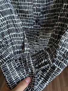 Chic Black &amp; White Printed Button-Down Shirt
