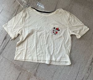 Minnie Mouse Graphic cropped T-Shirt