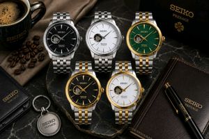 Latest Seiko Presage Open Heart Cocktail Time Gras